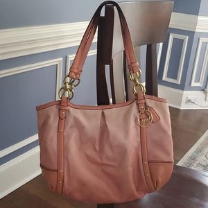 Pink Coach shoulder bag